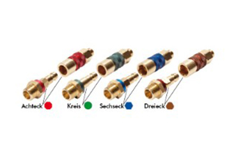Coded quick fastener couplings, NW 5