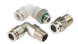 IQS push-in fittings in stainless steel & PVDF-ES LE