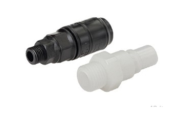 Quick connect couplings made of POM-PVDF, NW 7.2
